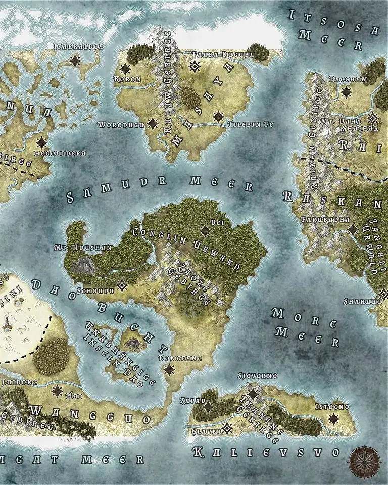 Fantasy Weltkarte