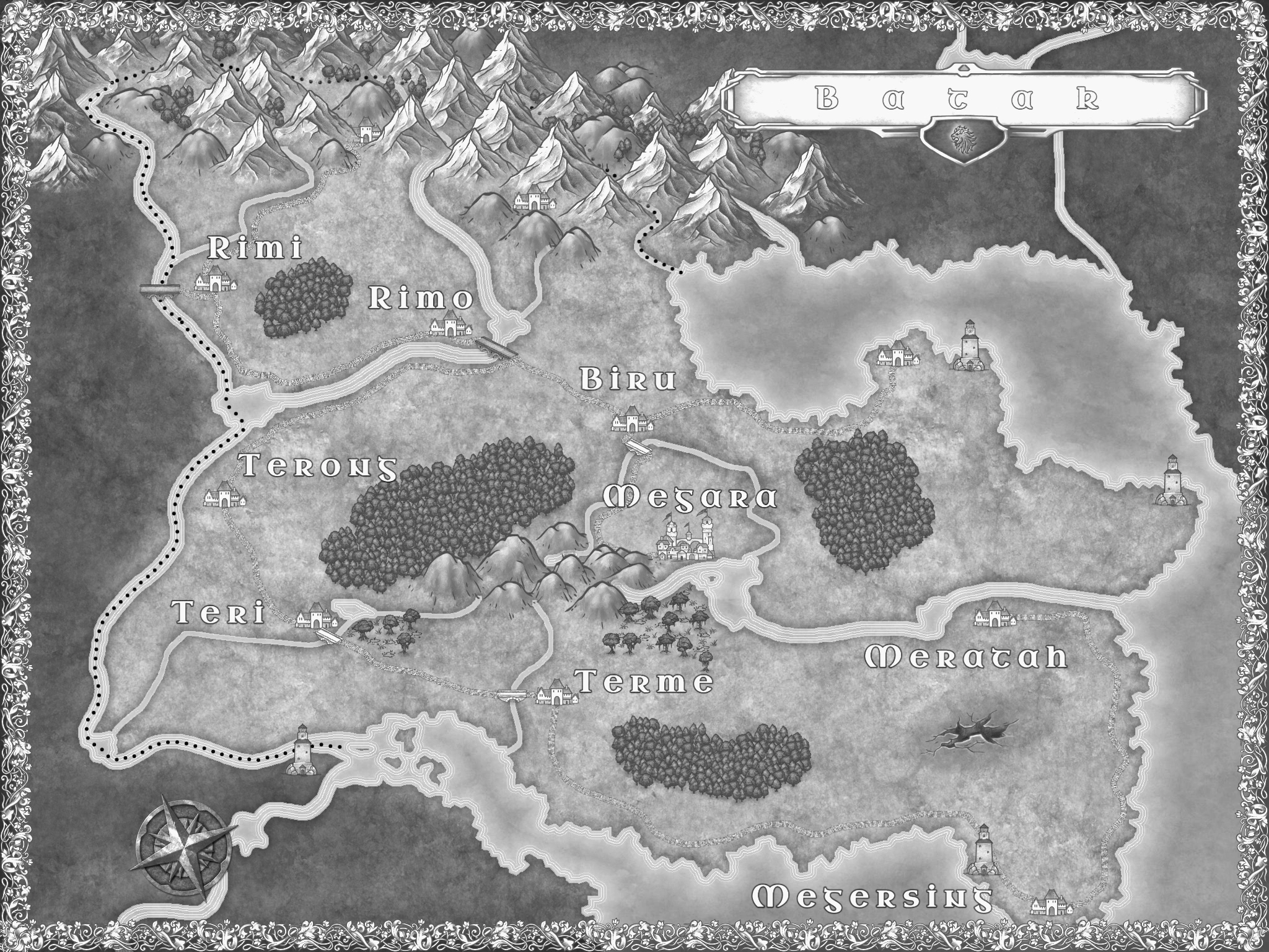 Landkarte für dien Buch