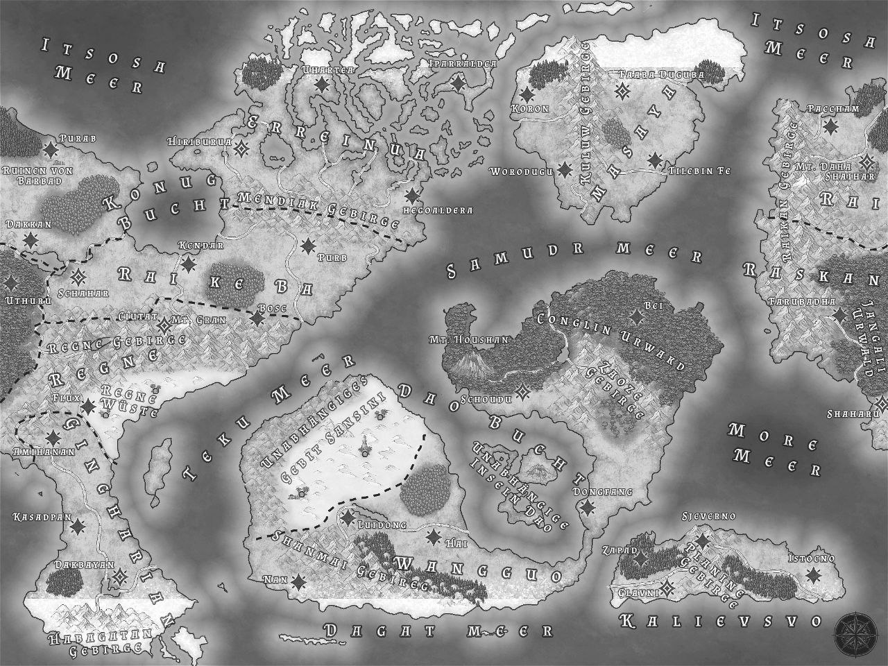 Weltkarte für dein Buch