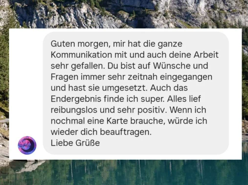 Rückmeldung zur Zusammenarbeit mit mir